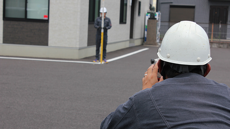 環境緑化事業イメージ　測量
